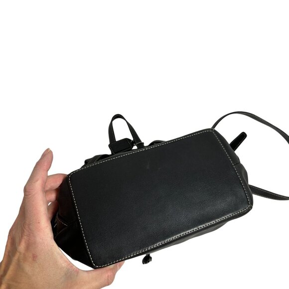 Coach LEGACY STUDIO Drawstring Backpack Black Leather 09368 - Picture 6 of 13